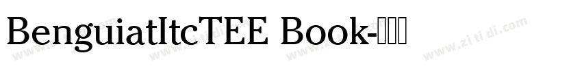 BenguiatItcTEE Book字体转换